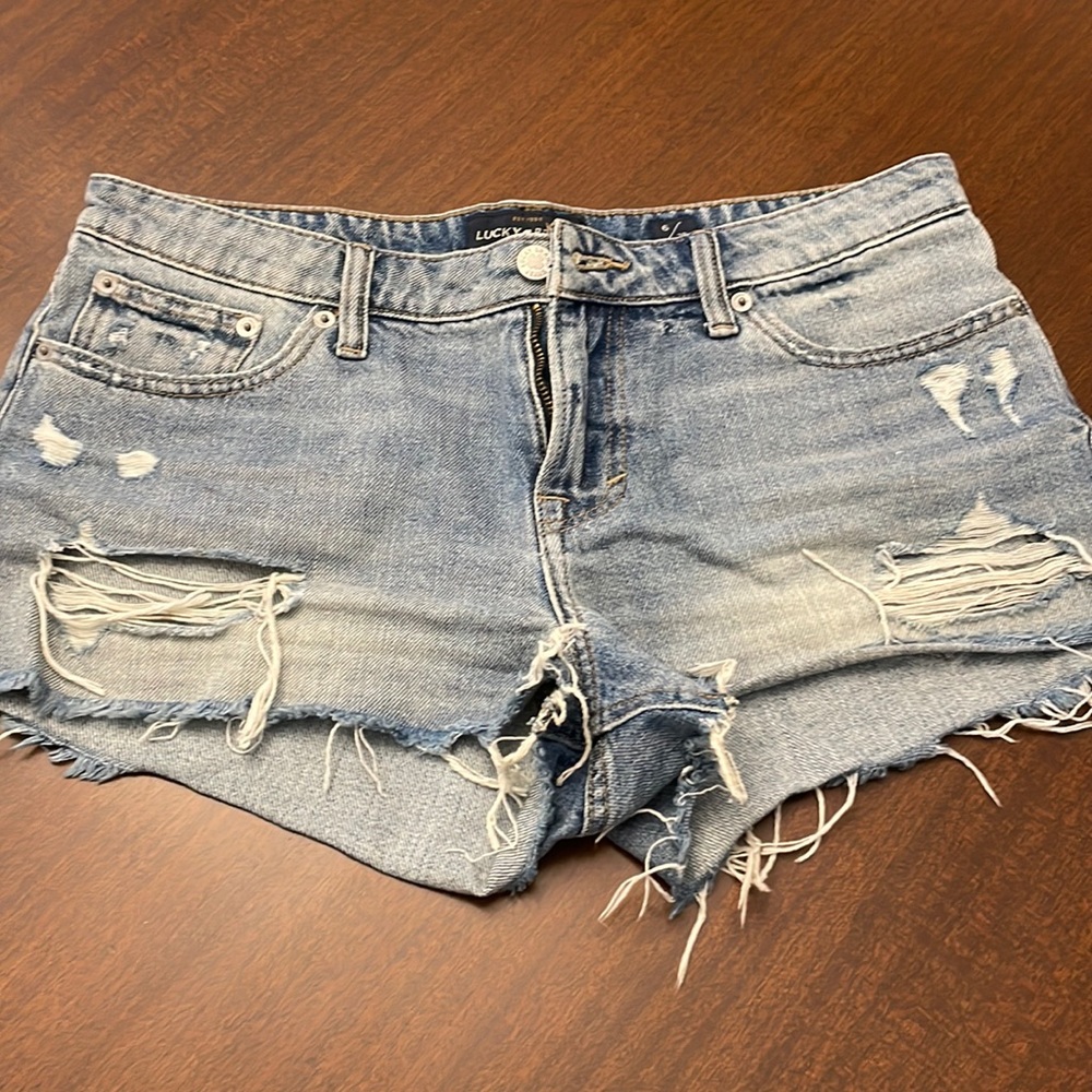 Distressed Jean Shorts